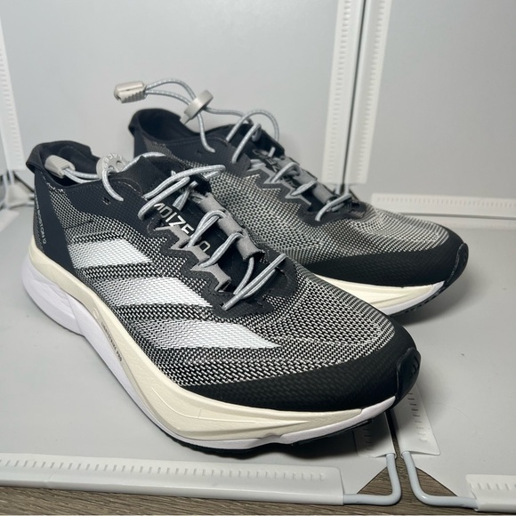 Women’s black grey Adizero Boston 12 running shoes size 6.5 excellent condition - Picture 1 of 11